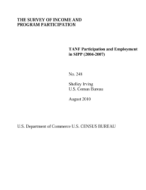 TANF Participation and Employment in SIPP (2004-2007)