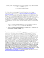 Evaluating the New Mortgage Questions in the Current Population Survey's 2010 Annual Social and Economic (ASEC) Supplement