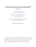 Health Insurance Coverage After Losing or Leaving a Job: An Analysis of Longitudinal Data for 2004 and 2005 from the Survey of Income and Program Participation