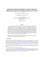Medical Out-of-Pocket Spending Among the Uninsured:  Differential Spending & the Supplemental Poverty Measure