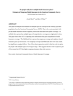 Do people really have multiple health insurance plans?  Estimates of Nongroup Health Insurance in the American Community Survey