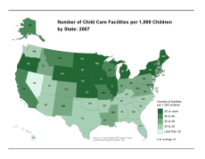 Demand for Child Care and the Distribution of Child Care Facilities in the United States: 1987 - 2007