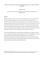 What are the Ages of the Oldest and Youngest Employees?: An Analysis of Age by Occupation