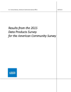 Results from the Data Products Survey for the American Community Survey