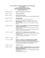 Agenda from the Forum on Ethnic Groups from the Middle East and North Africa 
