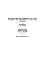 Estimating the Value of Federal Housing Assistance for the Supplemental Poverty Measure