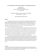 Income Inequality Metrics and Economic Well-being in U.S. Metropolitan Statistical Areas