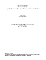 Longitudinal Environmental Inequality and Environmental Gentrification: Who Gains From Cleaner Air?