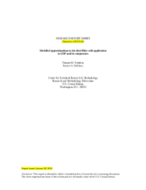 RESEARCH REPORT SERIES OR STUDY SERIES