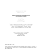 RESEARCH REPORT SERIES OR STUDY SERIES