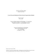RESEARCH REPORT SERIES OR STUDY SERIES