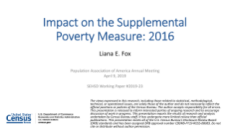 Impact on the Supplemental Poverty Measure: 2016