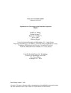 RESEARCH REPORT SERIES OR STUDY SERIES