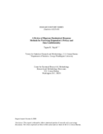 RESEARCH REPORT SERIES OR STUDY SERIES