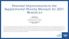 Potential Improvements to the Supplemental Poverty Measure for 2021: Resources 
