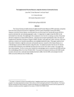 The Supplemental Poverty Measure using the American Community Survey