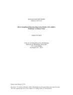 RESEARCH REPORT SERIES OR STUDY SERIES