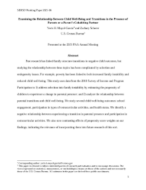 Examining the Relationship Between Child Well-Being and Transitions in the Presence of Parents or a Parent’s Cohabiting Partner