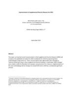 Improvements to the Census Bureau’s Supplemental Poverty Measure for 2021
