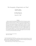 The Geography of Opportunity over Time