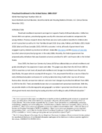 Preschool Enrollment in the United States: 2005‐2019