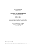 RESEARCH REPORT SERIES OR STUDY SERIES