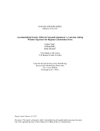 RESEARCH REPORT SERIES OR STUDY SERIES
