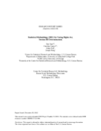 RESEARCH REPORT SERIES OR STUDY SERIES