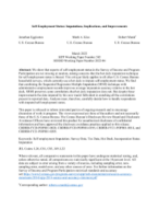 Self-Employment Status: Imputations, Implications, and Improvements