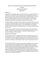 School Lunch and P-EBT Valuation in the 2021 Supplemental Poverty Measure