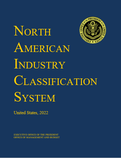 image displaying the 2022 NAICS Manual