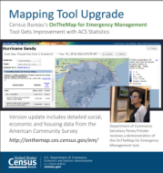 Census Bureau's OnTheMap for Emergency Management Tool Gets Improvement with ACS Statistics