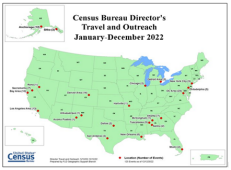 Census Bureau Director's Travel and Outreach - January-December 2022