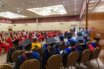 Addressing graduates of North Carolina State University’s School of Statistics