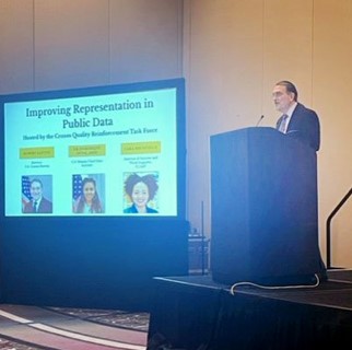 Speaking at the Population Association of America conference on improving representation in public data