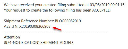 Finding your ITN in AESDirect