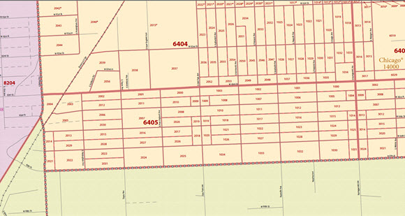 Sample block reference map