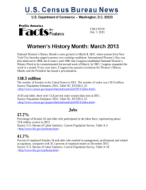 CB13-FF.04 Women's History Month: March 2013
