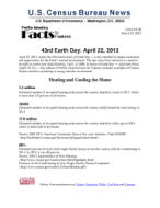Facts for Features: 43rd Earth Day: April 22, 2013