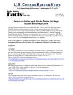 Facts for Features: American Indian and Alaska Native Heritage Month: November 2014