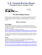 Facts for Features: The 2014 Holiday Season 