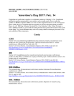 Facts For Features: Valentine’s Day 2017: Feb. 14