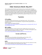 Older Americans Month: May 2017 - Facts for Features