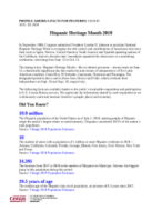 2019 Hispanic Heritage Month