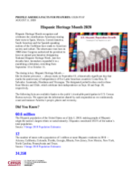 2020 Hispanic Heritage Month
