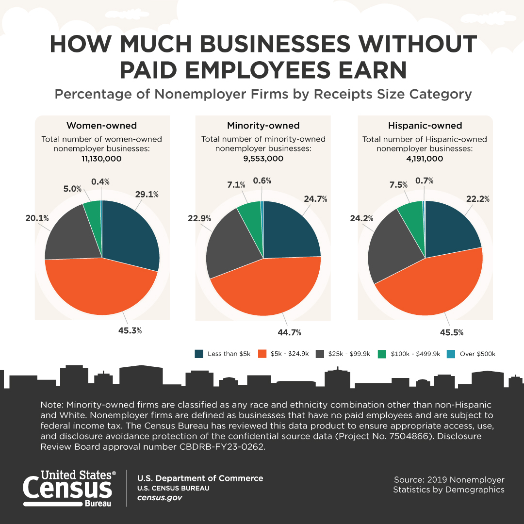 How Much Businesses Without Paid Employees Earn