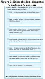 Figure 1. Example Experimental Combined Question