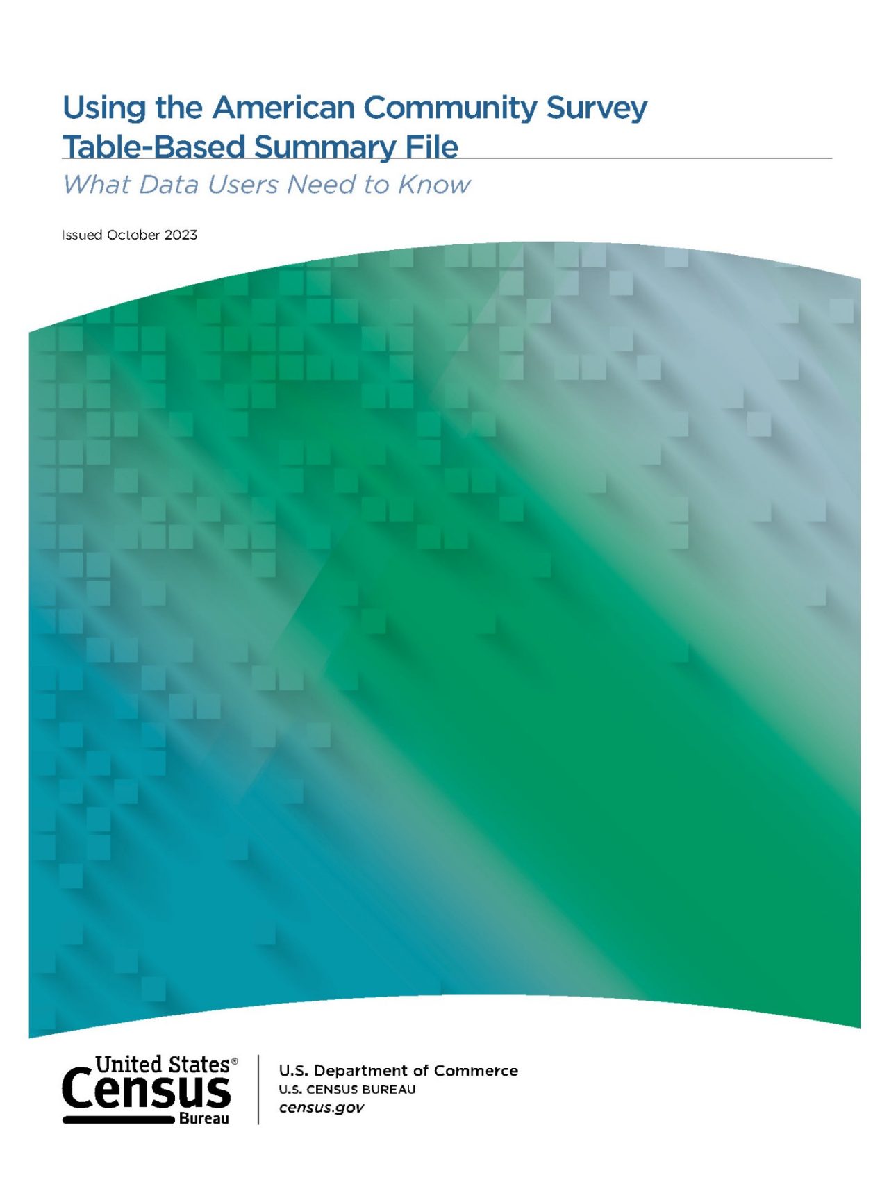 ACS Handbook for Table-Based Summary File Users