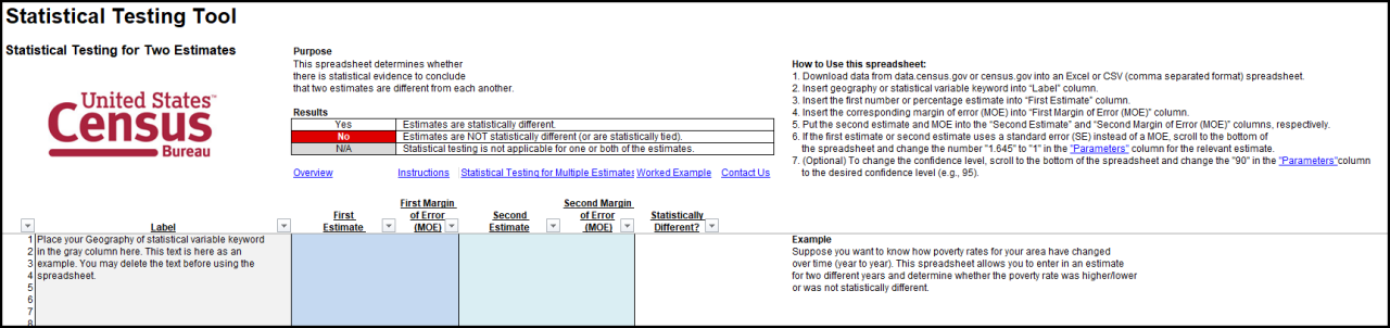Statistical Testing Tool