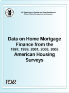 Data on Home Mortgage Finance from the 1997, 1999, 2001, 2003, 2005 American Housing Surveys